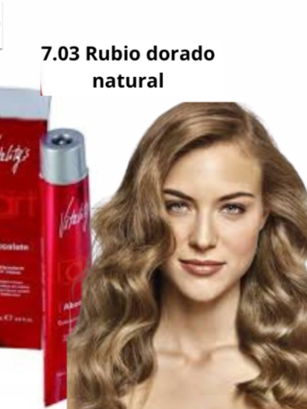 Tinte Vitality's 7.03 Rubio dorado natural colores para cabellos 100 ml